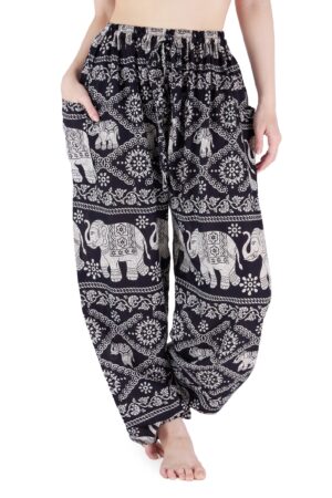 BLACK ELEPHANT HAREM Pants Petite to Plus Size Boho Pants for Festivals and Beyond