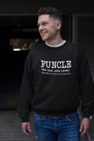 Fall into Laughter The Perfect Birthday Sweatshirt for the Coolest Uncle