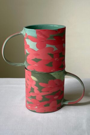 Unleash the Wild Ignite Your Mornings with the Jungle Flame Flower Big Mug