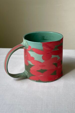 Unleash the Wild Ignite Your Mornings with the Jungle Flame Flower Big Mug