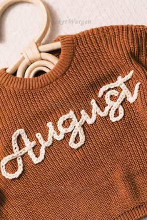 Personalized Baby Jumper Embroidered Name for a Cherished Keepsake