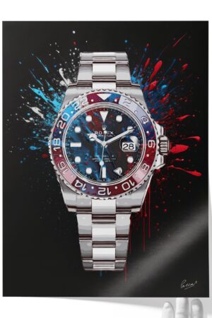 Limited Edition "Rolex Submariner Pepsi" Canvas Print A Timeless Masterpiece for Watch Aficionados