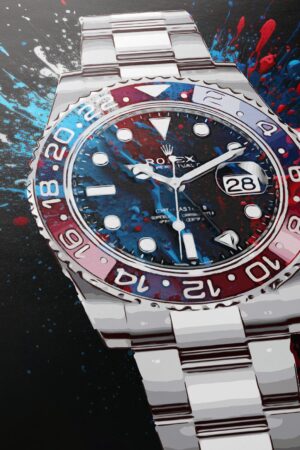 Limited Edition "Rolex Submariner Pepsi" Canvas Print A Timeless Masterpiece for Watch Aficionados