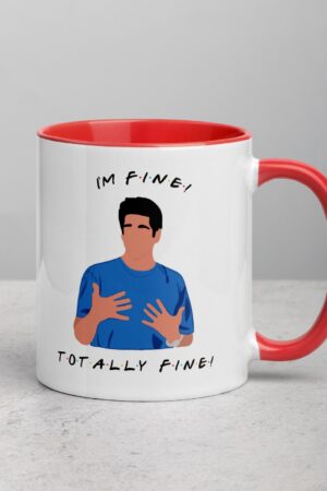 I'm Fine" Friends Mug The Ultimate Gift for Ross Geller Enthusiasts