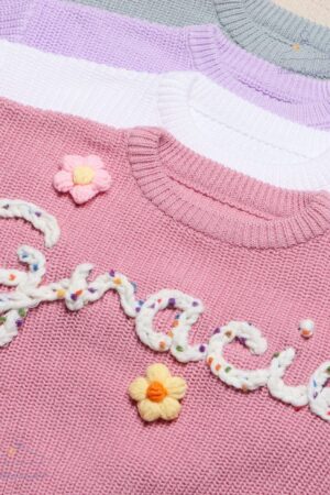 Personalized Hand Embroidered Baby Sweater A Cherished Keepsake for Your Little One