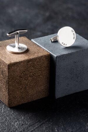 Exquisitely Engraved 925K Silver Cufflinks A Timeless Accessory for the Modern Gentleman