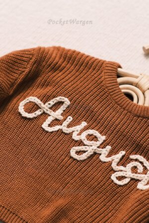 Personalized Baby Jumper Embroidered Name for a Cherished Keepsake