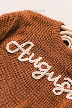 Personalized Baby Jumper Embroidered Name for a Cherished Keepsake