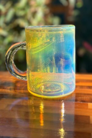 Enchanting Color-Shifting Glass Mug A Kaleidoscope of Hues for Your Morning Brew