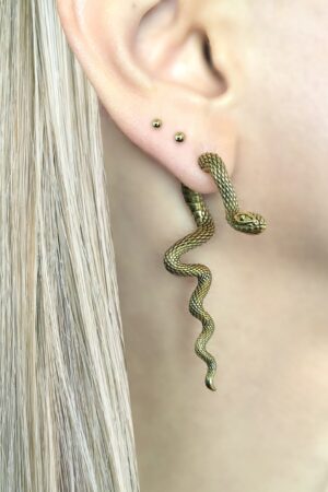 Enigmatic Serpent Front and Back Snake Ear Jackets for a Gothic Allure