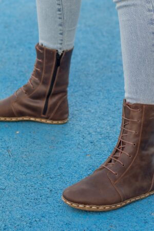 Earthing Women's Boot Ground Yourself in Style with Barefoot Comfort and Copper Rivets