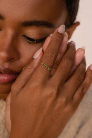 Petite Birthstone Cluster Ring A Cherished Keepsake for Your Loved One