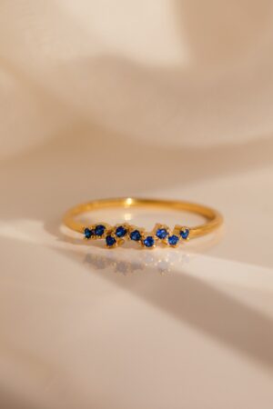 Petite Birthstone Cluster Ring A Cherished Keepsake for Your Loved One