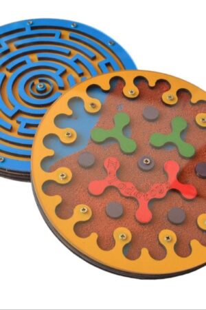 Double-Sided Wooden Labyrinth A Maze-ing Adventure for Kids