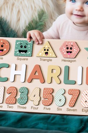 Personalized Wooden Busy Board Puzzle A Sensory Adventure for Curious Little Minds