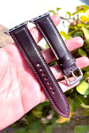 Horween Shell Cordovan Leather Watch Strap Elevate Your Timepiece with Unparalleled Craftsmanship