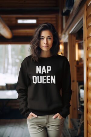 Cozy Up in Style Nap Queen Sweatshirt - The Perfect Fall Accessory for Friends