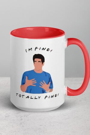 I'm Fine" Friends Mug The Ultimate Gift for Ross Geller Enthusiasts