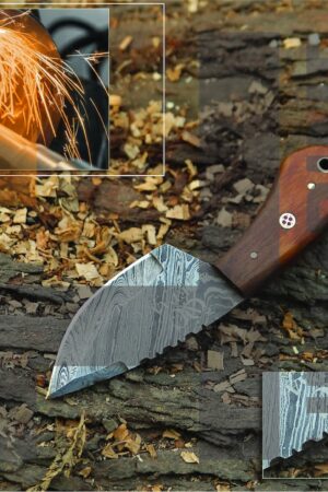 Unleash the Wild Damascus Steel Hunting Knife for Unforgettable Adventures