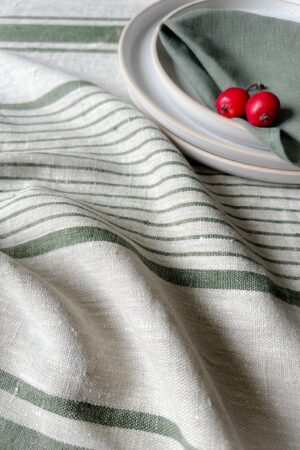 Rustic Linen Tablecloth Elevate Your Dining with Natural Charm