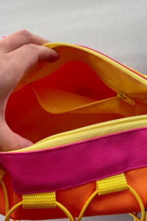 Vivid Hues on the Go Round Bike Handlebar Bag for Cyclists and Adventure Seekers