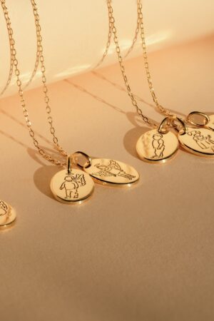 Cherished Memories Personalized Child Portrait Necklace for Mothers