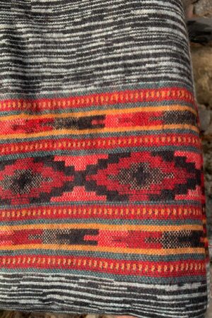 Himalayan Yak Wool Blanket Shawl Handcrafted Tribal Art from Kathmandu Valley, Preserving Cultural Heritage