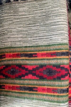 Himalayan Yak Wool Blanket Shawl Handcrafted Tribal Art from Kathmandu Valley, Preserving Cultural Heritage