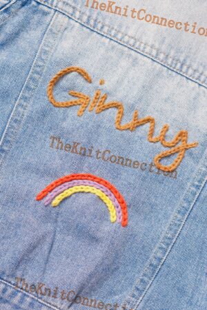 Personalized Denim Jacket Embroidered Name, Perfect Baby Shower or Birthday Gift