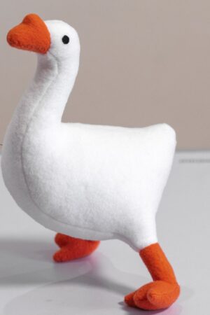 Adorable Untitled Goose Game Plush Handmade Soft Plushie for Goose Enthusiasts