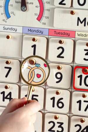 Montessori Calendar A Wooden Learning Adventure for Toddlers and Kids