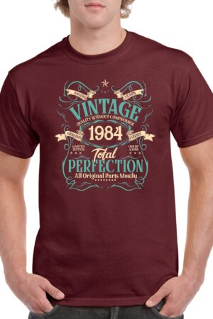 40 Years of Perfection Limited Edition T-Shirt for Men Born in 1984