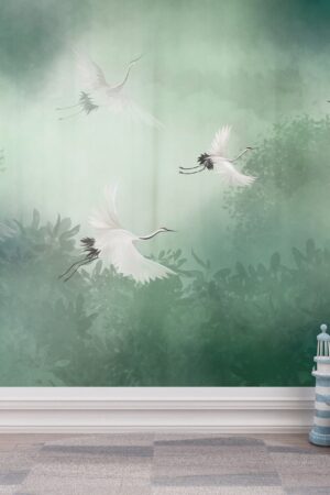 Enchanting Forest Nursery Wallpaper Self-Adhesive, Removable Peel and Stick for Kids' Rooms