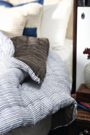 Indulge in Tranquil Slumber Cozy Haven's Velvet Quilt, Voile Runner, and Soft Throw