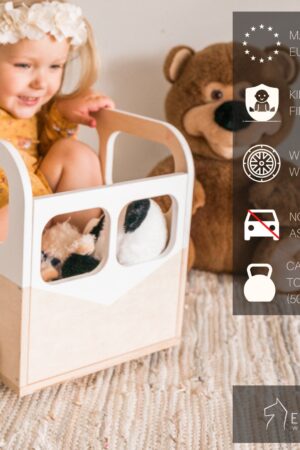 Wooden Toy Box on Wheels The Ultimate Storage Solution for Kids' Rooms