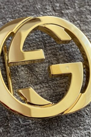 Vintage Gucci GG Marmont Interlocking Double G Belt Buckle Timeless Luxury for the Discerning Collector