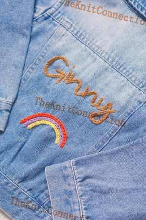 Personalized Denim Jacket Embroidered Name, Perfect Baby Shower or Birthday Gift