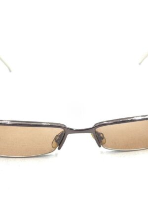 Gucci GG 4229 6M9 Brown Blue Half-Rim Eyeglasses Frames Elevate Your Style with Italian Craftsmanship