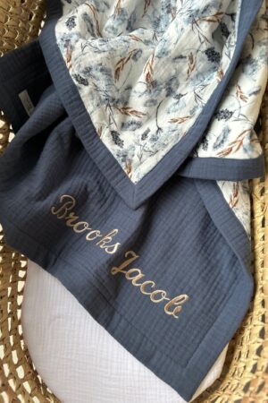 Personalized Muslin Swaddle Blanket A Cherished Keepsake for Mom and Baby