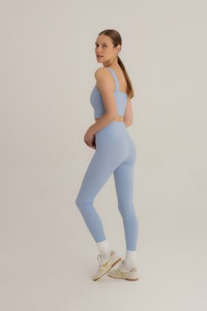 Light Blue Yoga Bra Sustainable, Supportive, and Stylish for Your Active Lifestyle