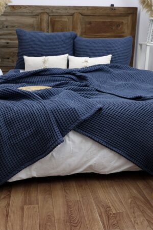 Luxurious Waffle Cotton Bed Cover Elevate Your Sleep with Comfort and Style