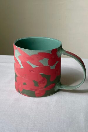 Unleash the Wild Ignite Your Mornings with the Jungle Flame Flower Big Mug