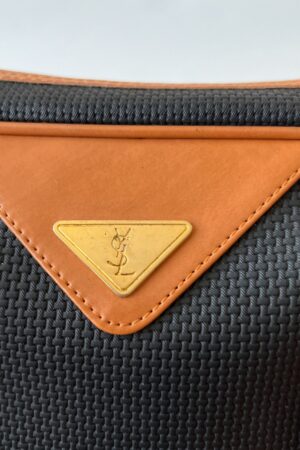 Authentic Yves Saint Laurent Vintage Triangle Logo Boston Bag A Timeless Classic