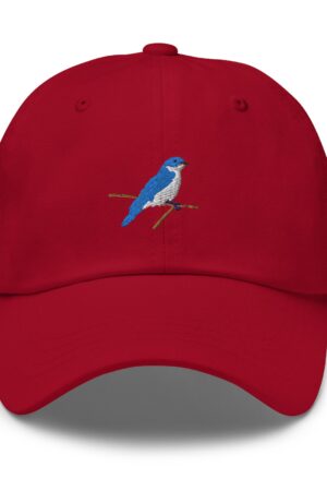 Embroidered Blue Bird Adjustable Cap Elevate Your Style with Nature's Charm