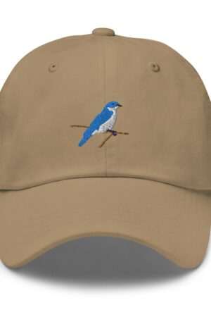 Embroidered Blue Bird Adjustable Cap Elevate Your Style with Nature's Charm