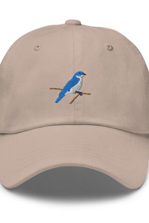 Embroidered Blue Bird Adjustable Cap Elevate Your Style with Nature's Charm