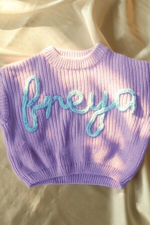 Cozy Comfort for Your Little One Personalized Baby Sweater with Embroidered Name