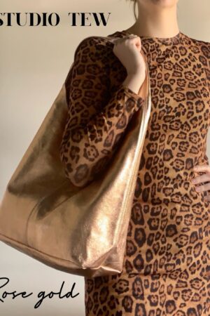 Metallic Leather Slouch Shoulder Bag A Shimmering Statement for Every Occasion