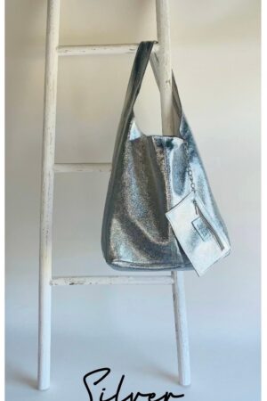 Metallic Leather Slouch Shoulder Bag A Shimmering Statement for Every Occasion