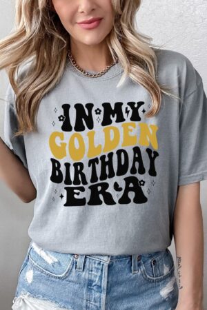 Celebrate Your Golden Year In My Golden Birthday Era T-Shirt